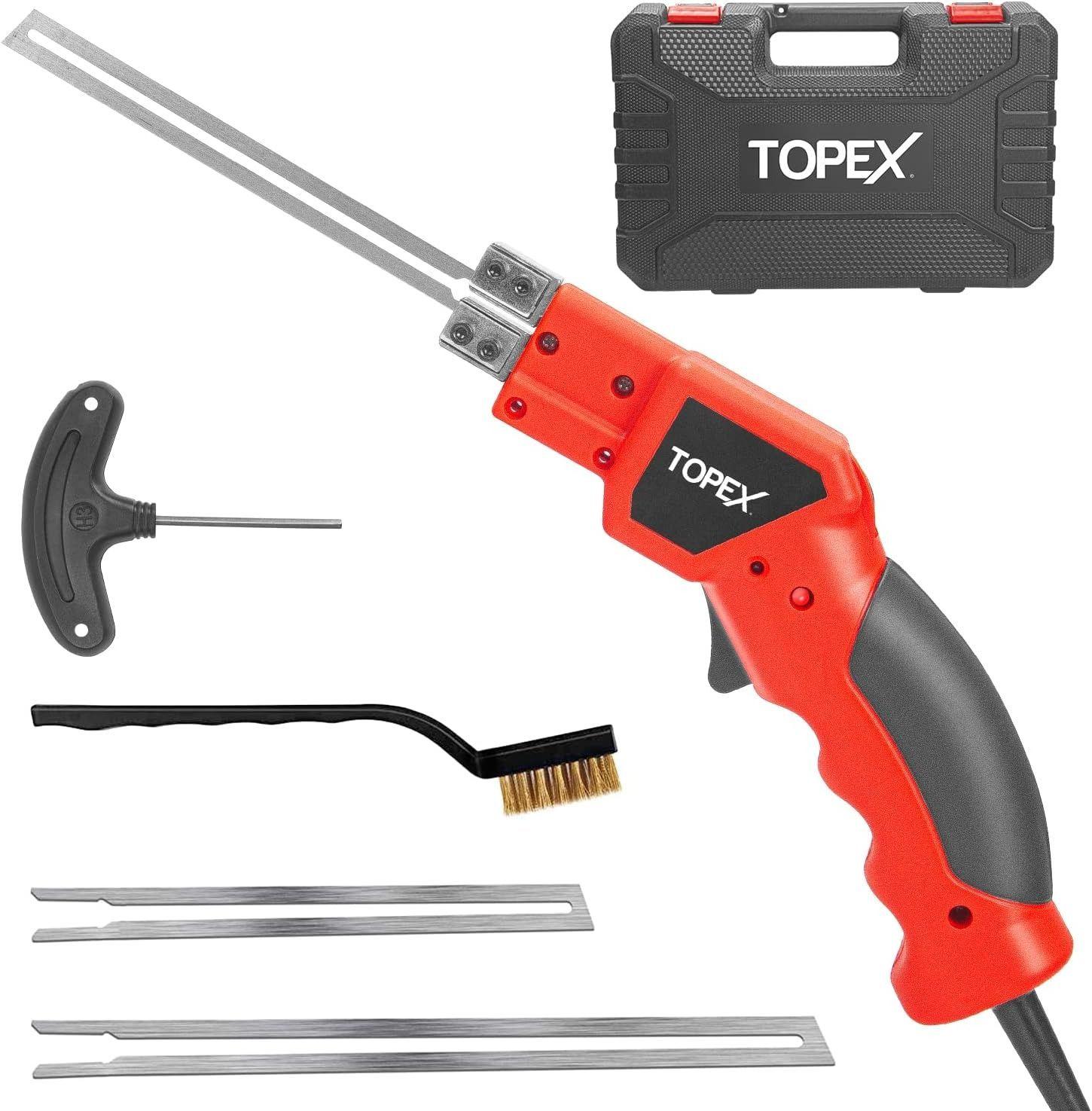 Topex  150W Electric Hot Knife Heavy Duty Foam Cutter with Blade - Red - Brand New