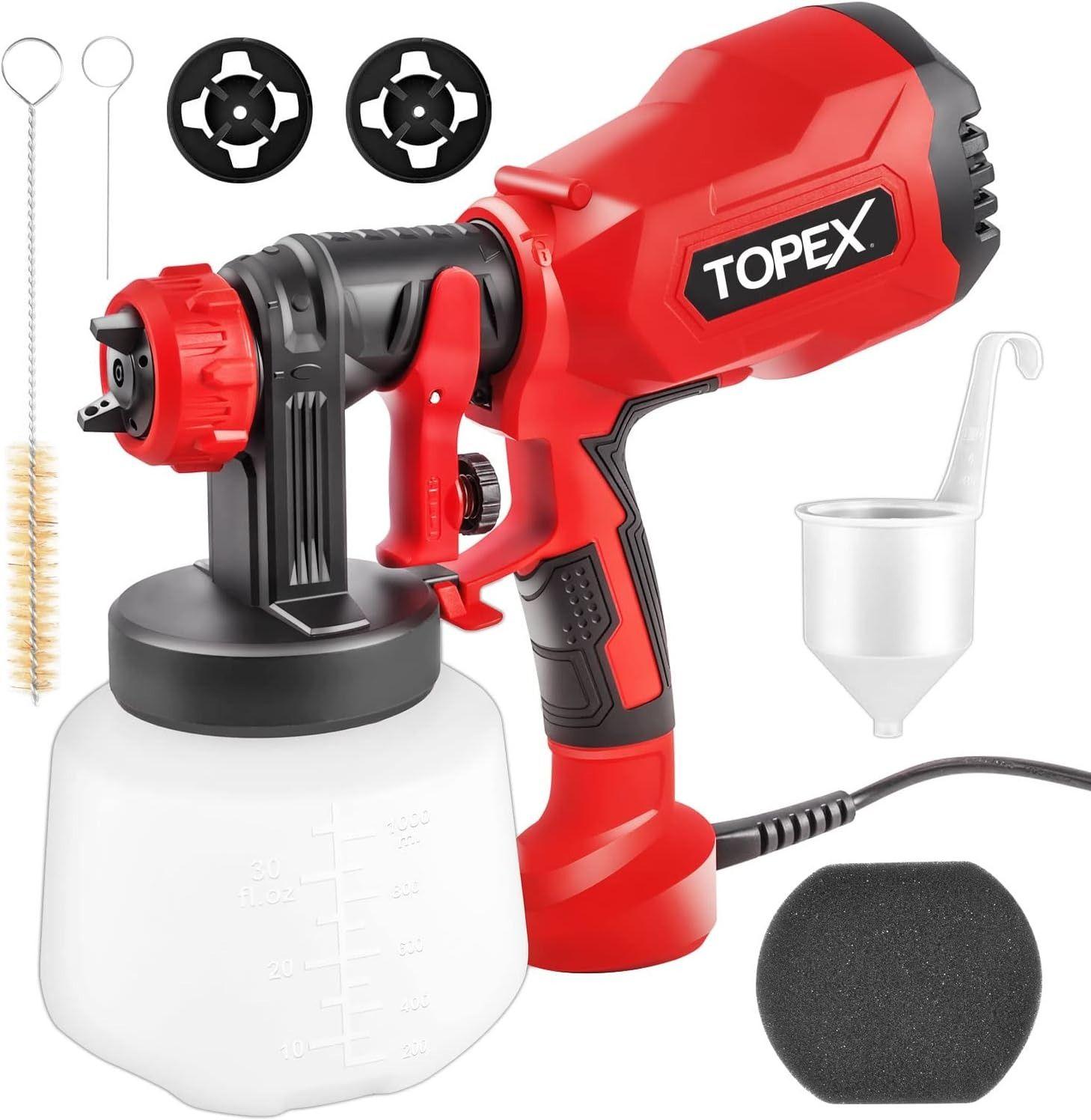 Topex  400W Handhold Electric Paint Sprayer Gun - Red - Brand New