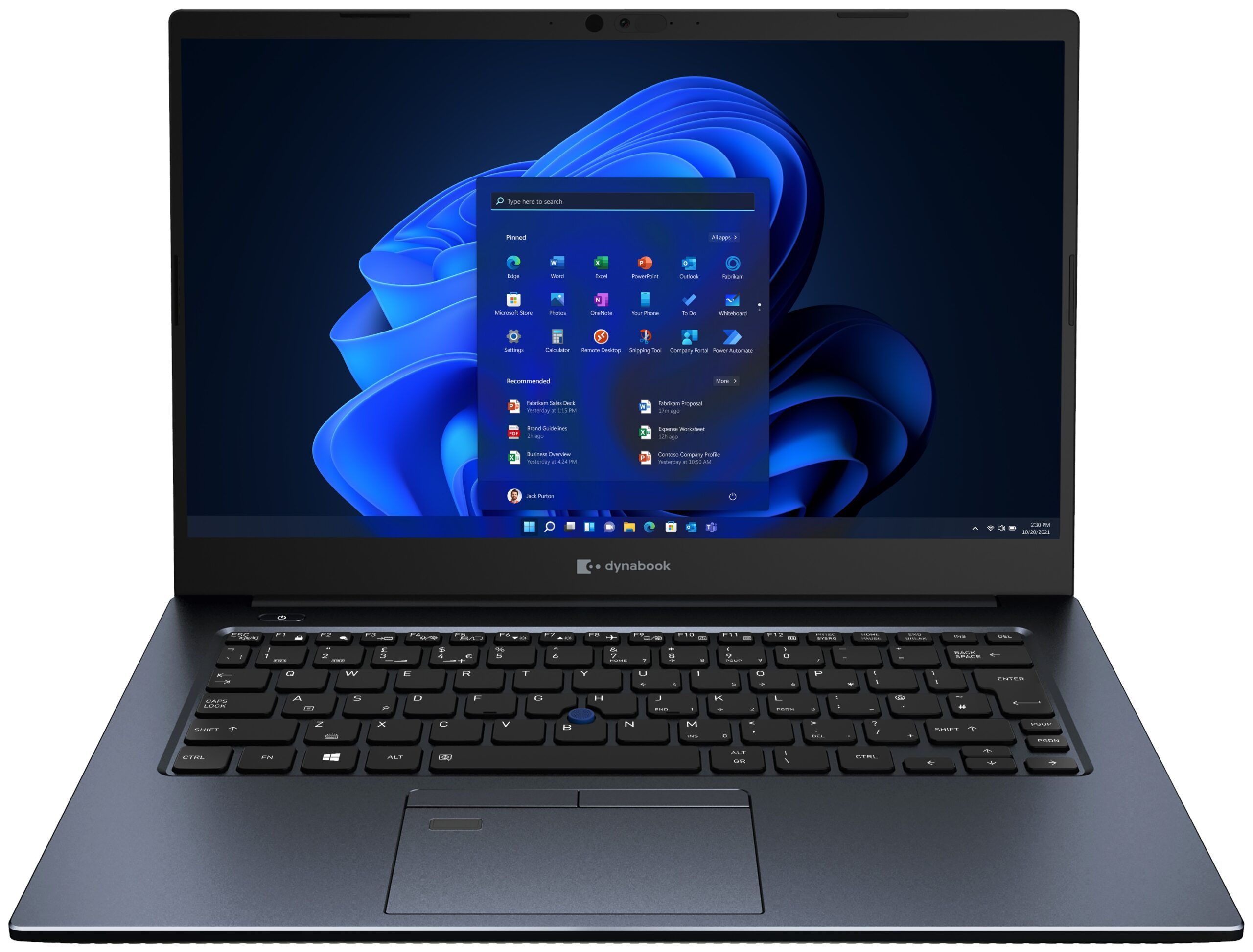 Toshiba Dynabook Portege X40-J Laptop 14" - Mystic Blue - Intel Core i7-1165G7 2.8GHz - 16GB RAM - 256GB