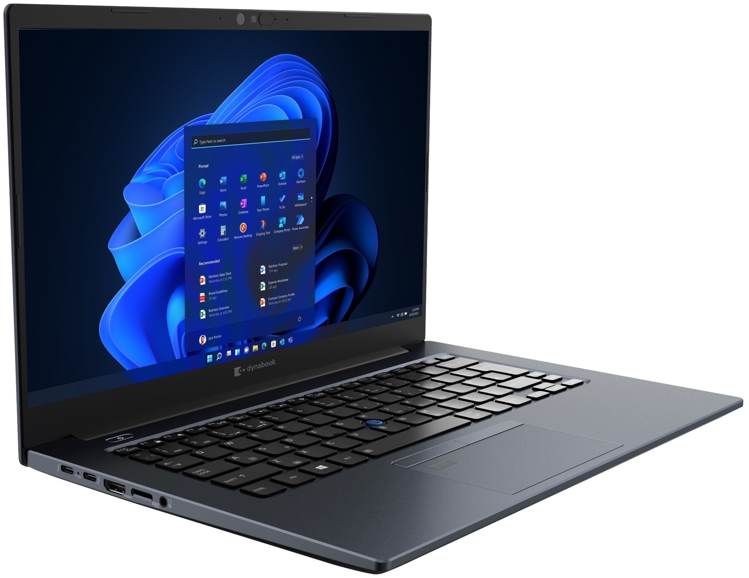 Toshiba Dynabook Portege X40-J Laptop 14" - Mystic Blue - Intel Core i7-1165G7 2.8GHz - 16GB RAM - 256GB