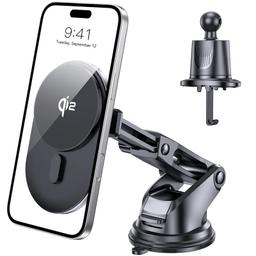 Tough On 15W Qi2 Wireless Car Charger - Black