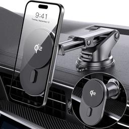 Tough On 15W Qi2 Wireless Car Charger - Black