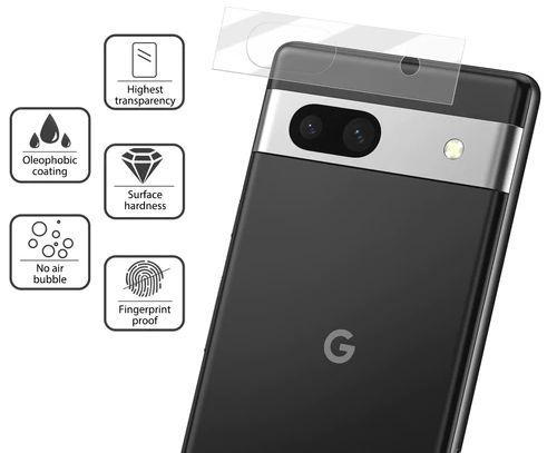 Tough On Camera Protector Glass for Google Pixel 7a (2 Pack) - Clear