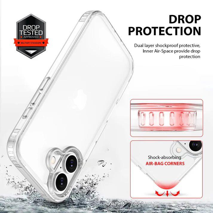 Tough On Clear Air Phone Case for iPhone 16 Plus - Clear