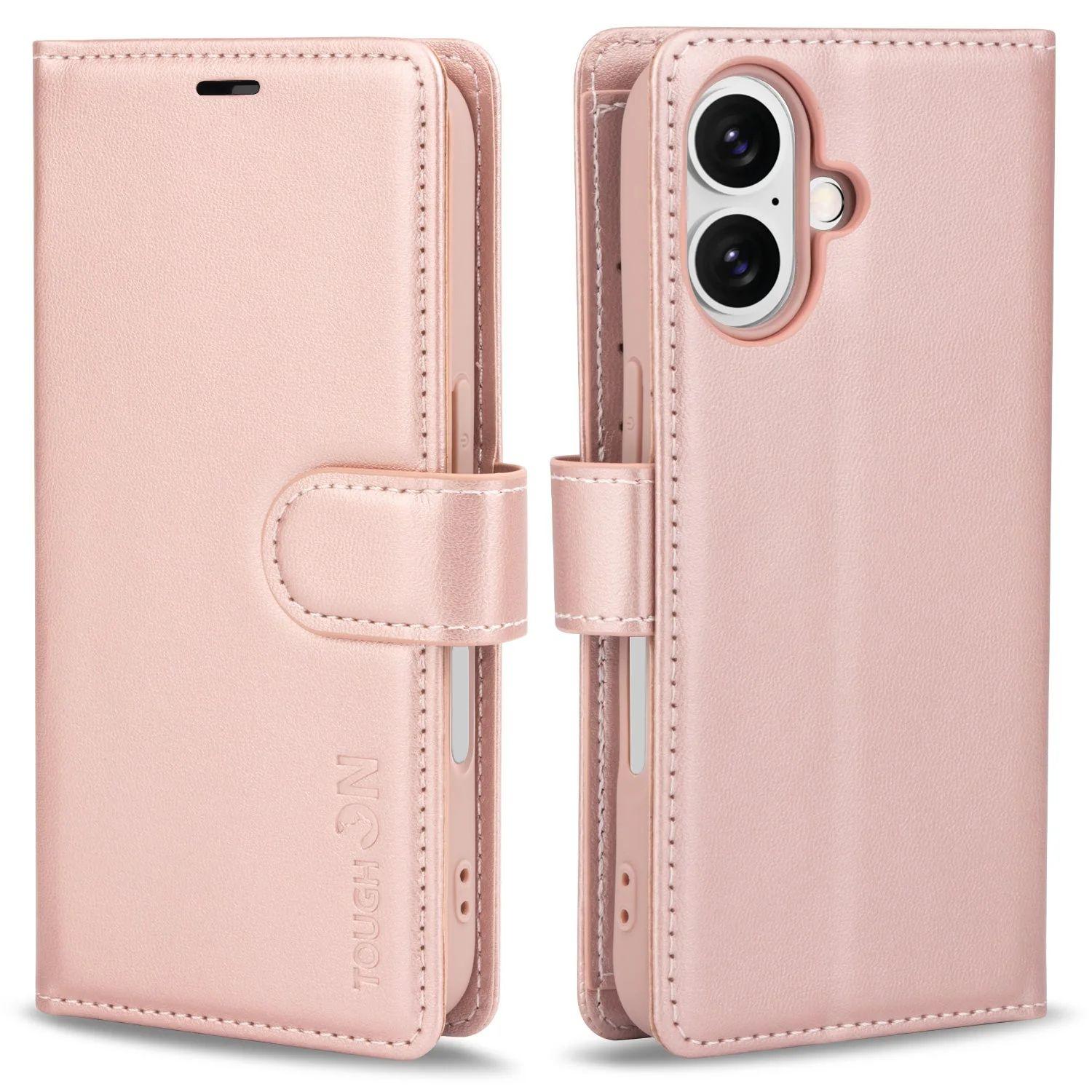 Refurbished Tough On Flip Wallet Leather Phone Case for iPhone 16 - Reebelo Australia