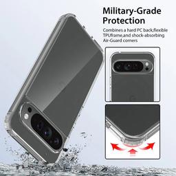 Tough On Phone Case Clear Air for Google Pixel 9 Pro XL - Clear