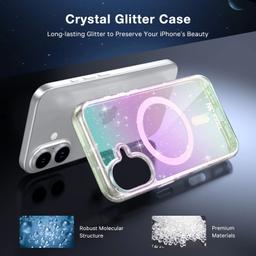 Tough On Phone Case Tough for iPhone 16 Plus - Glitter Iridescent