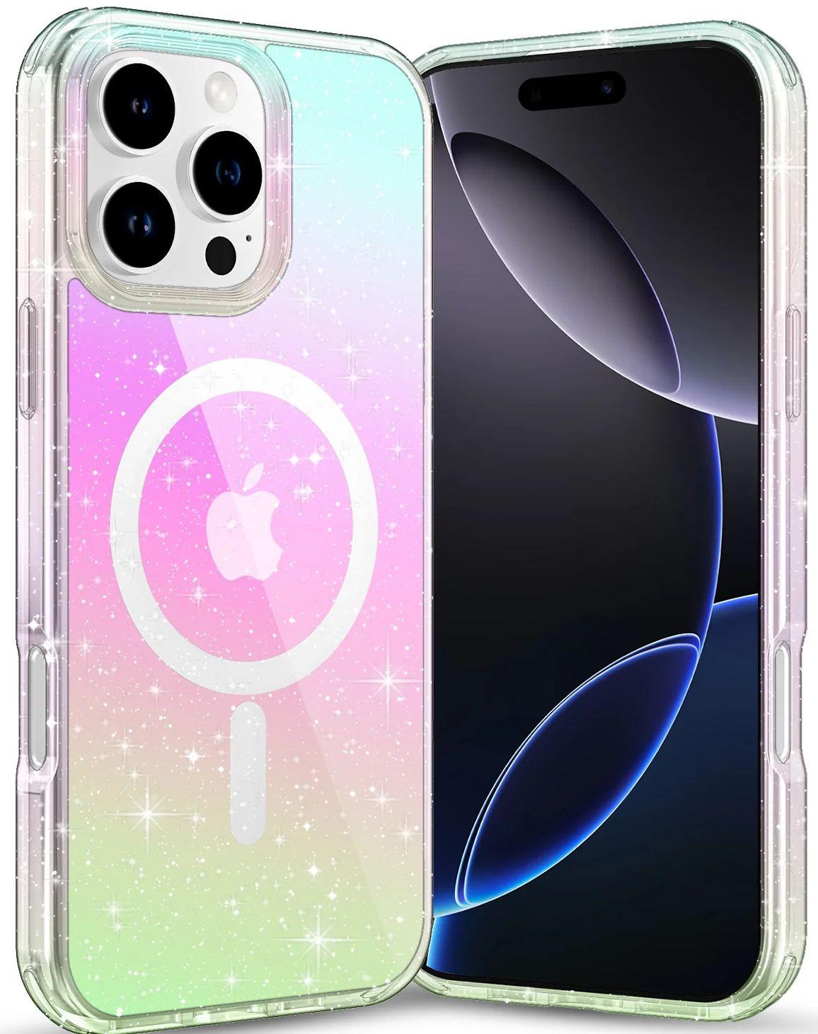 Tough On  Phone Case Tough for iPhone 16 Pro - Glitter Iridescent - Brand New
