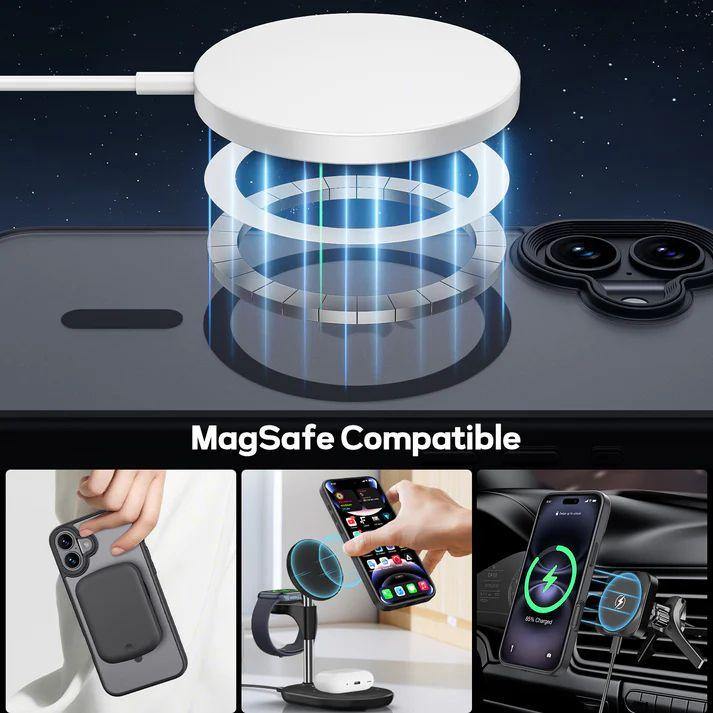 Tough On Phone Case With MagSafe for iPhone 16 - Matte Black