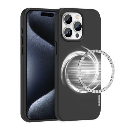 Tough On  Strong Liquid Silicone Phone Case with Magsafe for iPhone 15 Pro Max - Black - Brand New