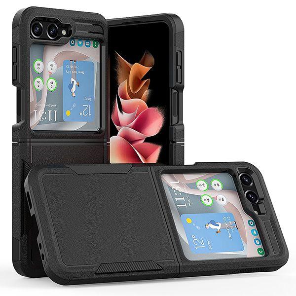 Tough On  Tough Armor Phone Case for Galaxy Z Flip5 (5G) - Black - Brand New