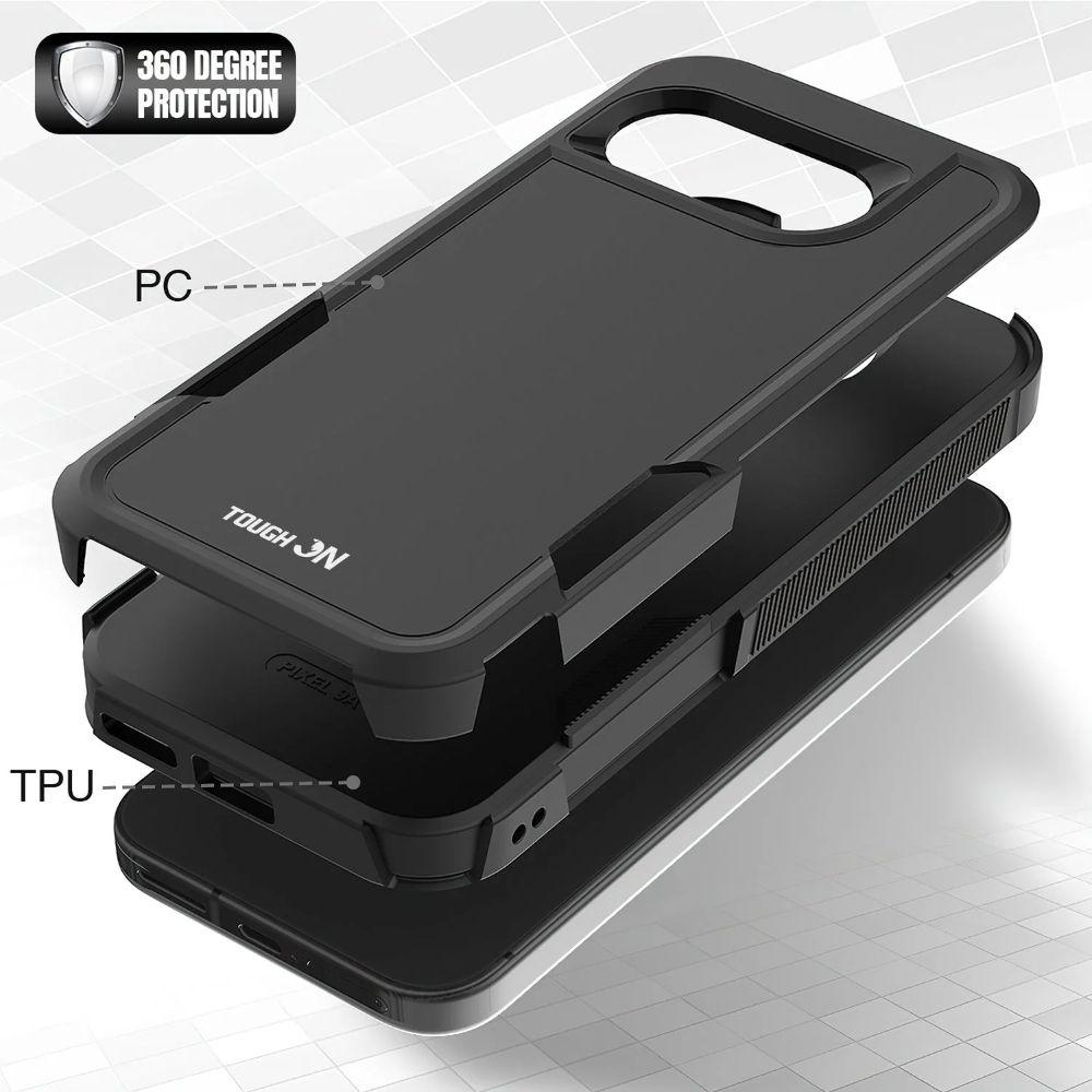 Tough On Tough Armor Phone Case for Google Pixel 9a - Black