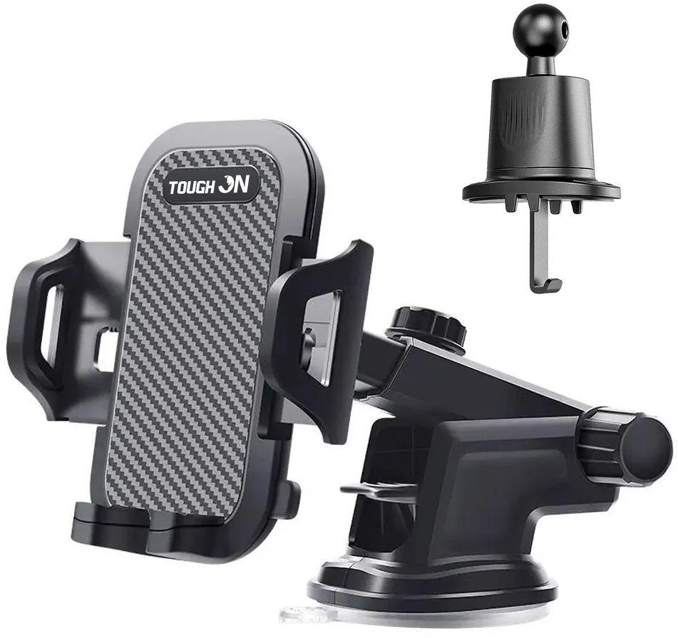 Tough On  Universal 360 Smartphone Car Holder (2in1) - Black - Brand New