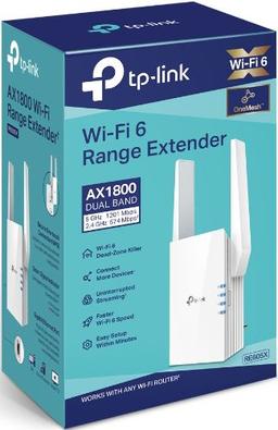 TP-Link RE605X AX1800 Wi-Fi Range Extender - White