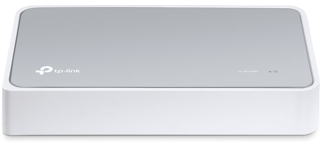 TP-Link TL-SF1008D 8-Port 10/100Mbps Desktop Switch - Gray