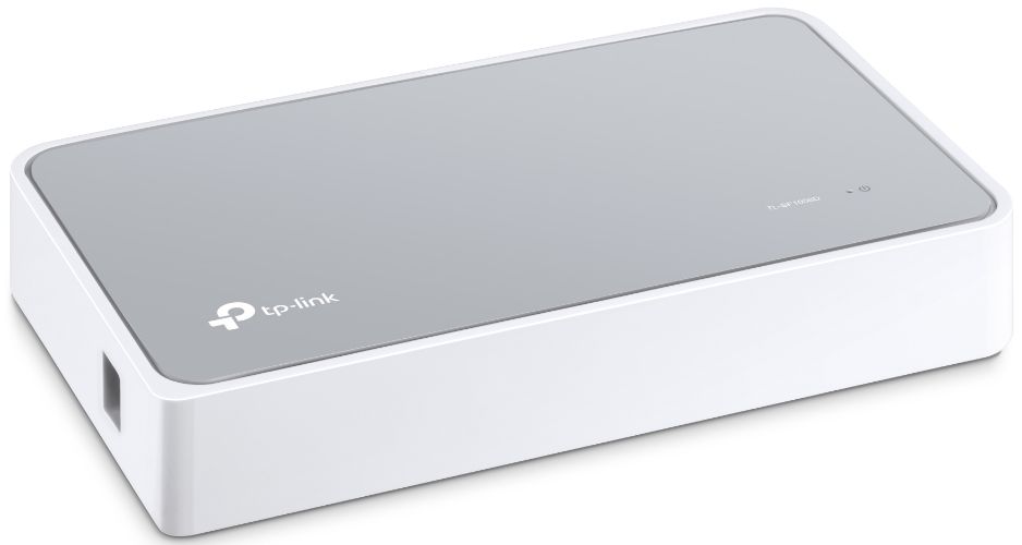 TP-Link TL-SF1008D 8-Port 10/100Mbps Desktop Switch - Gray
