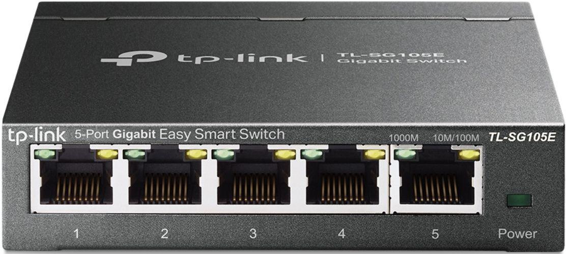 TP-Link  TL-SG105E 5-Port Gigabit Easy Smart Switch - Black - Brand New