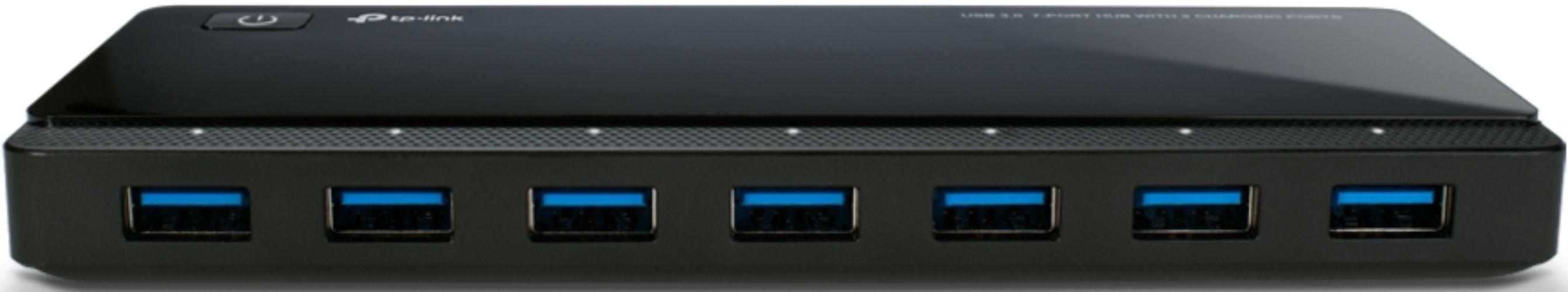 TP-Link  UH720 USB 3.0 7-Port Hub with 2 Charging Ports - Black - Brand New