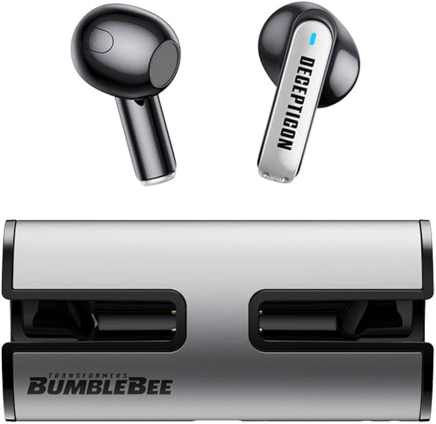 Transformers  TF-T02 True Wireless Earbuds - Decepticon (Silver) - Brand New