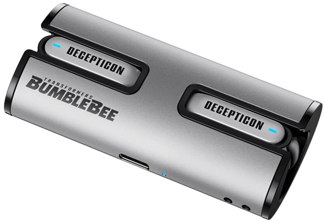 Transformers TF-T02 True Wireless Earbuds - Decepticon (Silver)