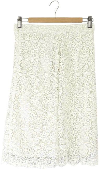 Uniqlo  Lace Skirt S - Cream - Excellent