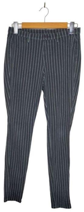 Uniqlo  Striped Jeggings 10 - Grey/White - Excellent