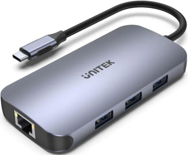 Unitek  D1071A uHUB N9+ 9-in-1 USB-C Ethernet Hub - Space Grey - Brand New