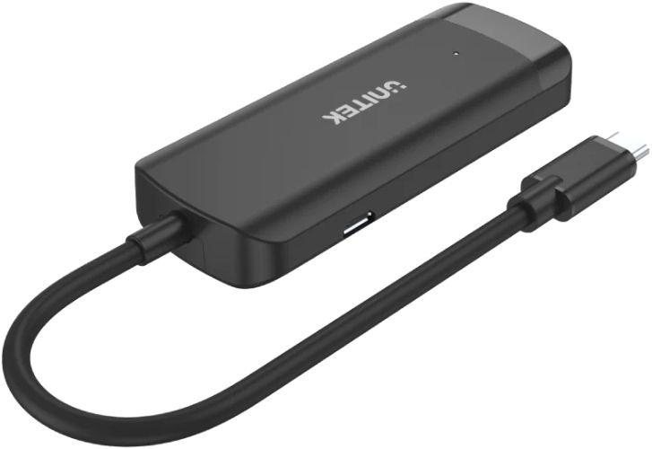Unitek H1110B uHUB Q4+ 4-in-1 Powered USB-C Hub with HDMI - Black