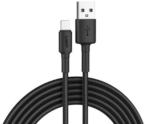 USP Boost Up Lightning to USB-A Cable 1M - Black