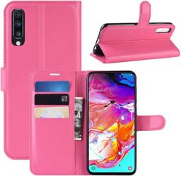 Wallet Phone Case for Samsung Galaxy A70 - Pink