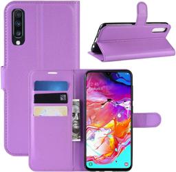 Wallet Phone Case for Samsung Galaxy A70 - Purple