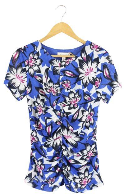 Witchery  Floral Blouse Top M - Blue - Excellent