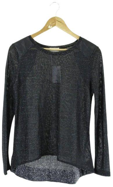 Witchery  Sparkle Knit Top XS - Black - Excellent
