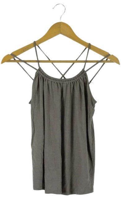 Witchery  Strappy Singlet Top XXS - Taupe - Excellent