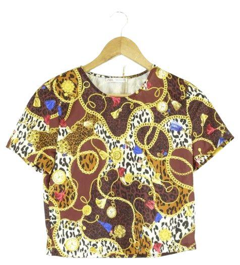 Zara  Cropped Top M - Brown - Excellent