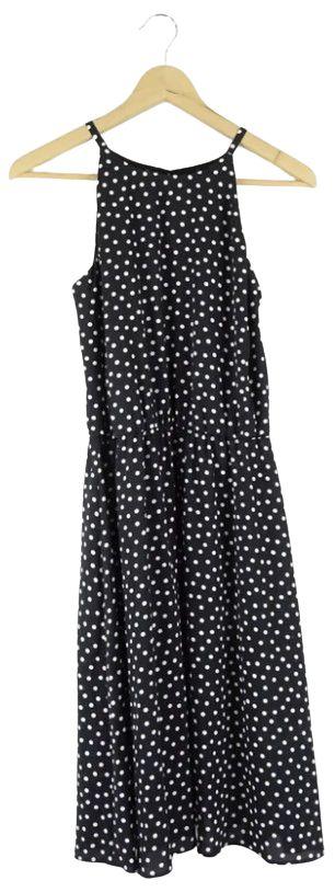 Zara  Polka Dot Dress XS - Black/White - Excellent