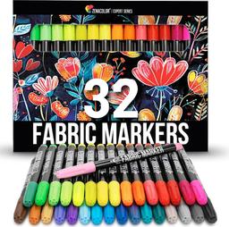 Zenacolor 32 Fabric Markers Pens