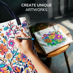 Zenacolor 32 Fabric Markers Pens