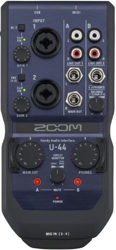 Zoom U-44 Portable 4x4 USB Handy Audio/MIDI Interface