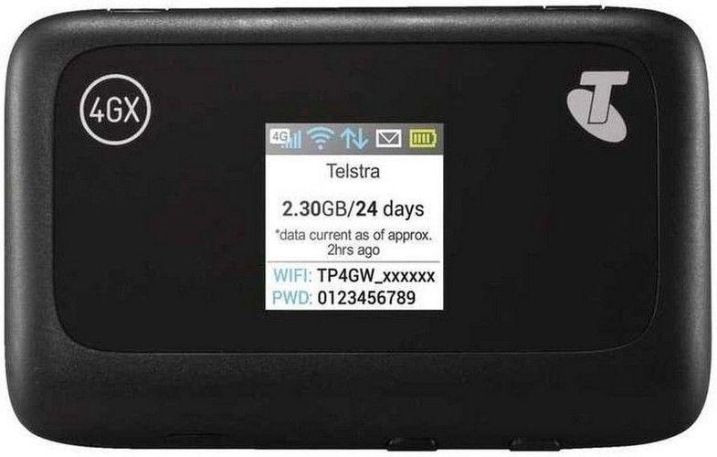 ZTE  Telstra Mf910y Wifi Modem - Black - Acceptable