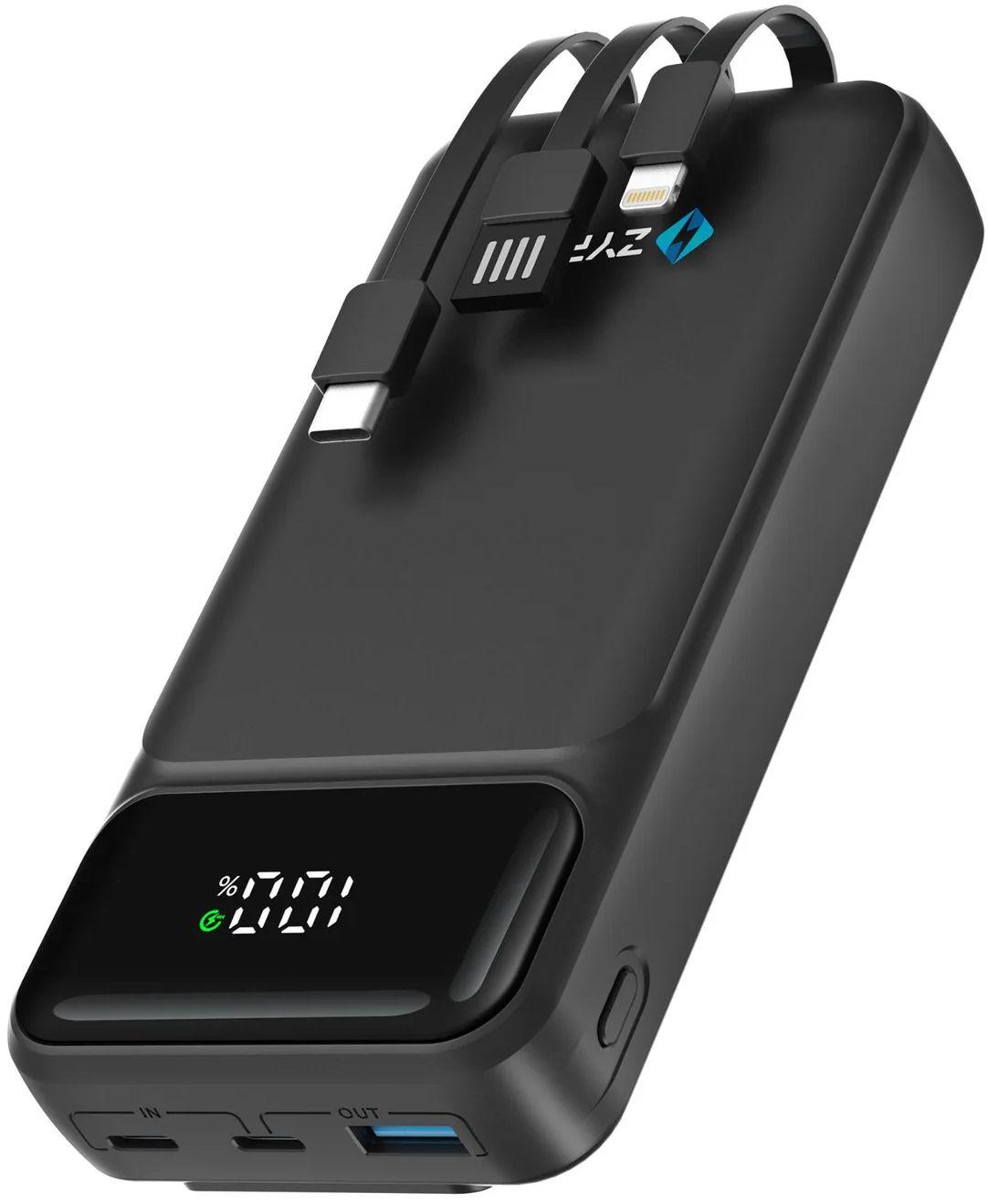 Zyron  Powaflex 20000mAh Power Bank - Black - Brand New