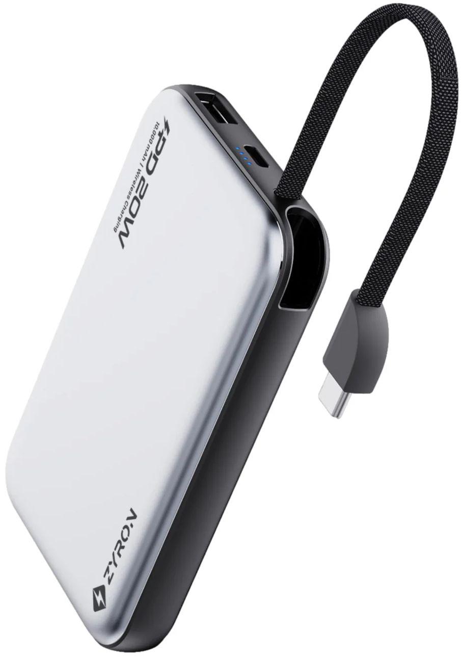 Zyron  PowaSnap 10000mAh MagSafe Power Bank - White - Brand New