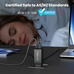 Zyron Powastone 65W GaN 3 Charger - Black