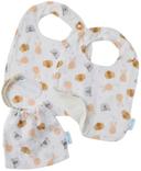 Jiggle & Giggle  Muslin Bib Set of 2 in Animal Faces in Over Stock condition