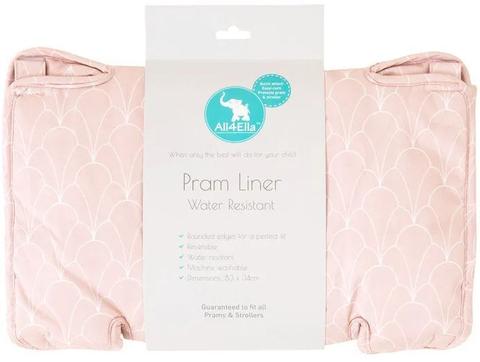 All4Ella  Pram Liner (Thicker) - Antique Blush - Over Stock
