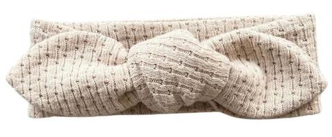 Rai & Co  Knitted Knot Headband - Beige - Over Stock