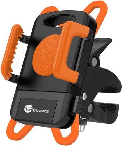 Taotronics  TT-SH013 Bike Phone Holder Universal Cradle Clamp - Black/Orange - Brand New