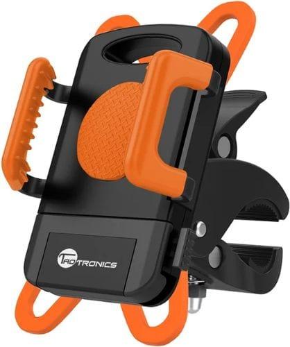 Taotronics  TT-SH013 Bike Phone Holder Universal Cradle Clamp in Black/Orange in Brand New condition