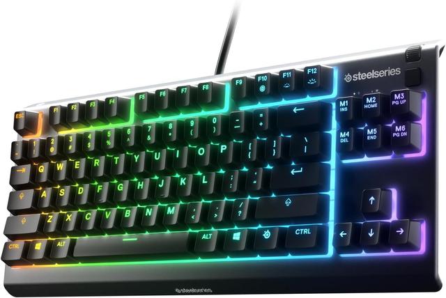 SteelSeries  Apex 3 TKL Wired Gaming RGB Keyboard in Black in Premium condition