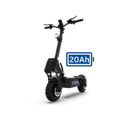 Voltrium  Rogue Dual Motor Electric Scooter with Off-Road Tyres - Black/Cyan - Brand New